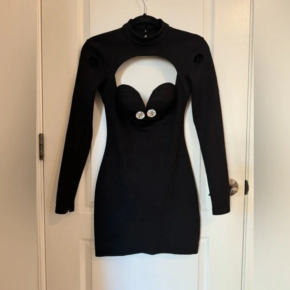 Area Dresses | Area Bustier Cup Long Sleeve Dress | Color: Black | Size: S | Pm-26929713's Closet Area Dresses | Area Bustier Cup Long Sleeve Dress | Color: Black | Size: S | Pm-26929713's Closet